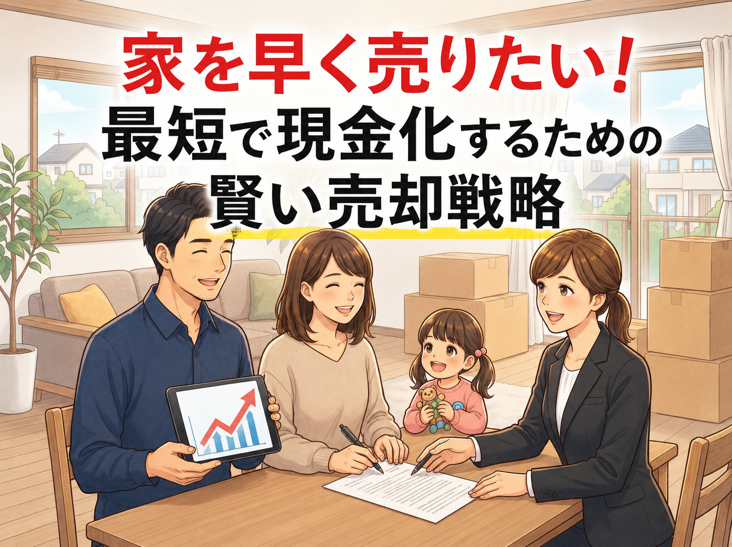 家を早く売りたい!最短で現金化するための賢い売却戦略と手順