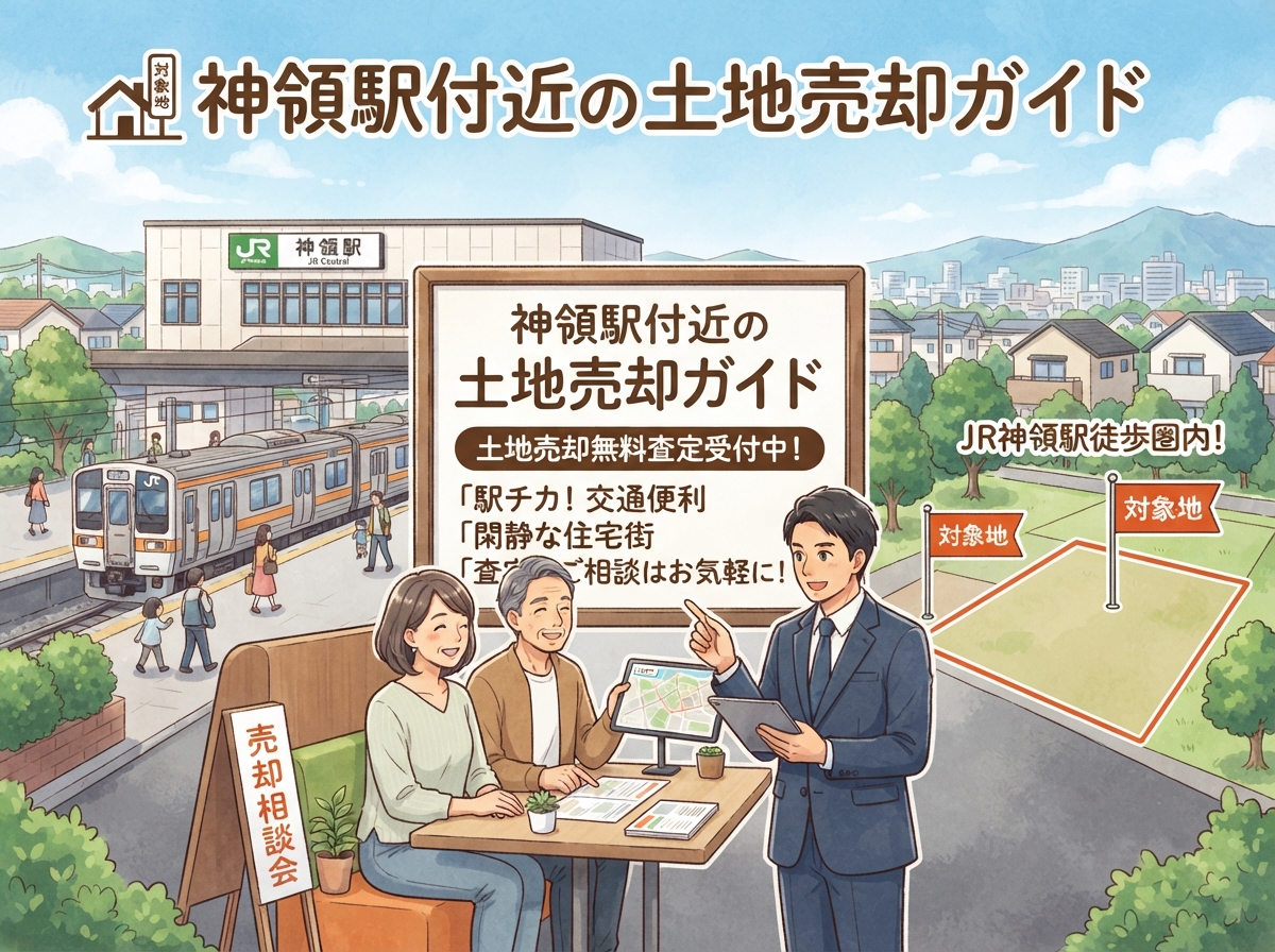 神領駅の土地売却ガイド|相場と高く売るためのポイントを解説
